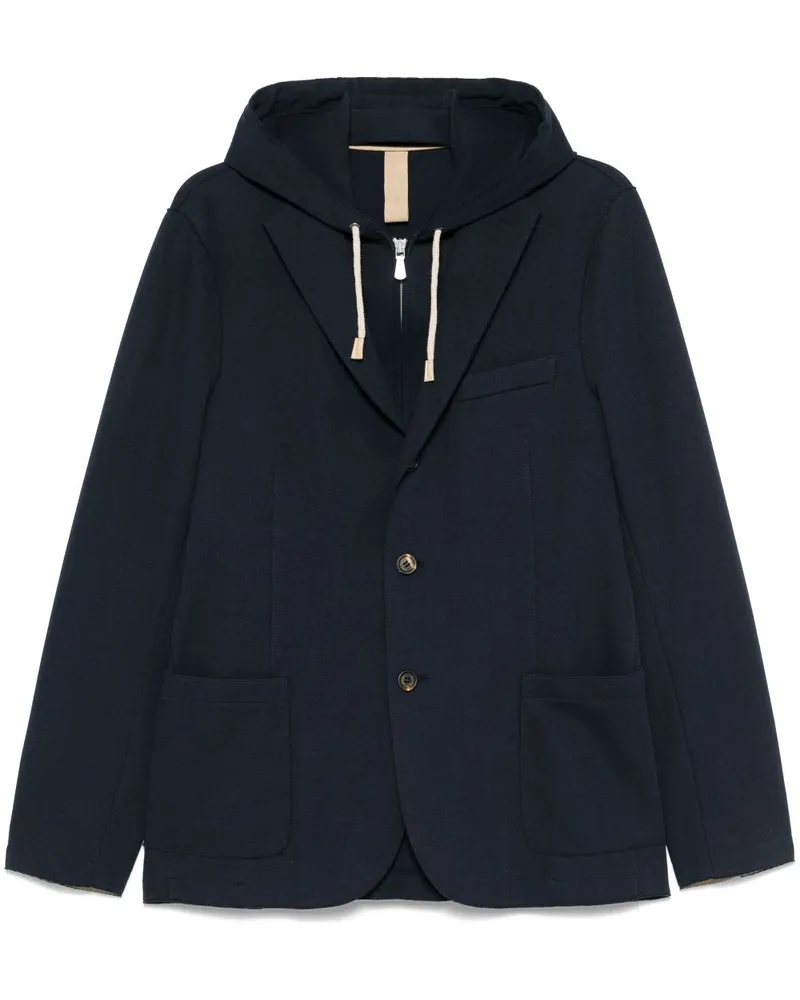 Eleventy Sakko im Layering-Look - Blau Blau