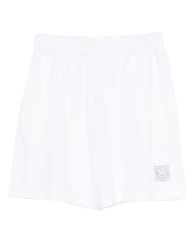 Joshua Sanders Piquet Smiley Shorts - Weiß Weiß
