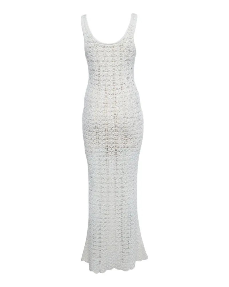Alice + Olivia Veronique pointelle knit maxi dress - Nude Nude