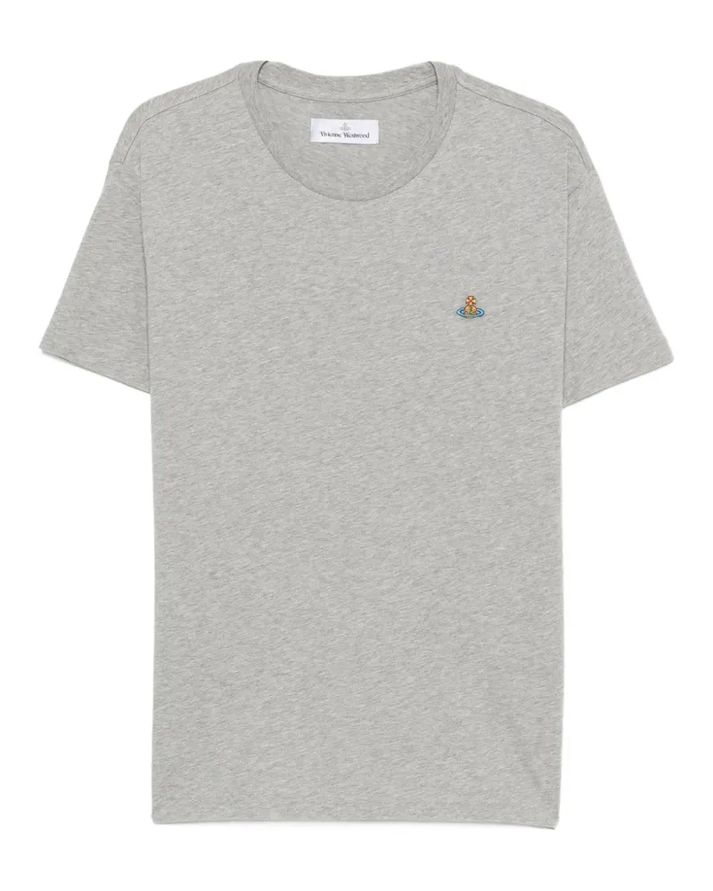 Vivienne Westwood T-Shirt mit Logo-Stickerei - Grau Grau