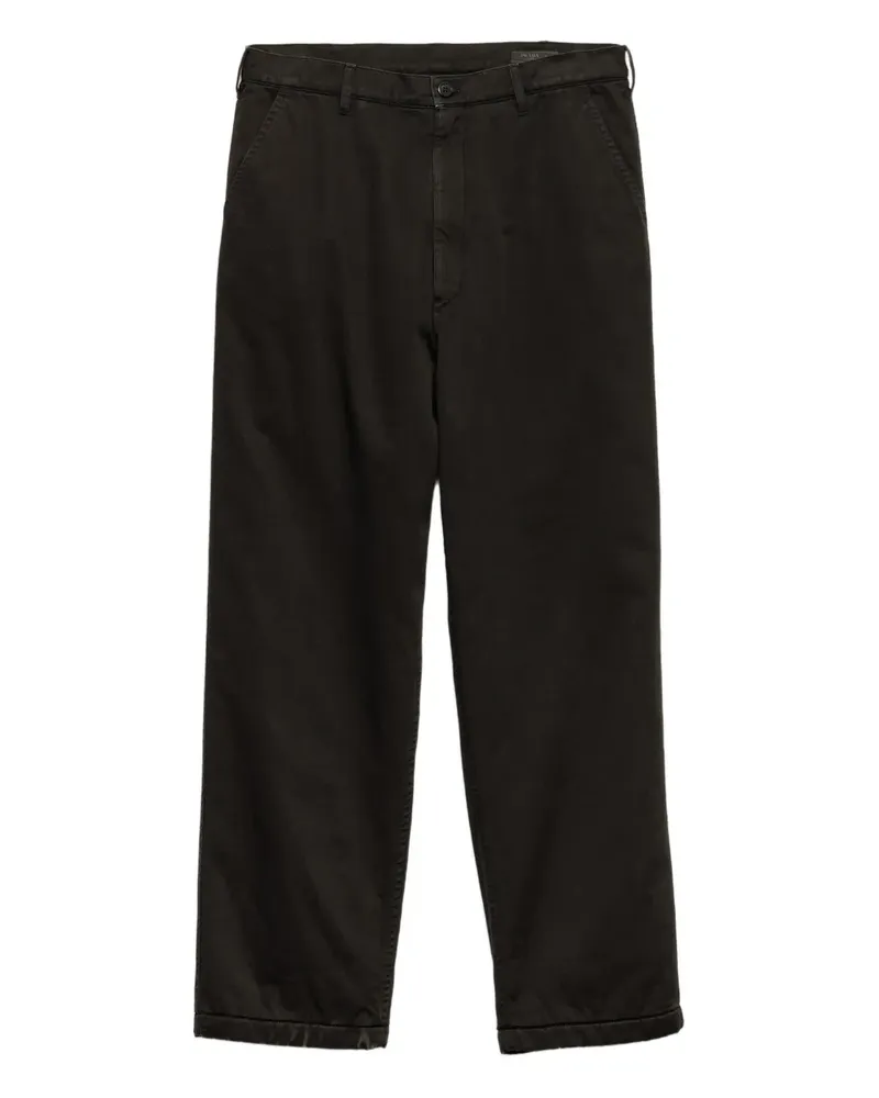 Prada Hose mit Triangel-Logo - Schwarz Schwarz