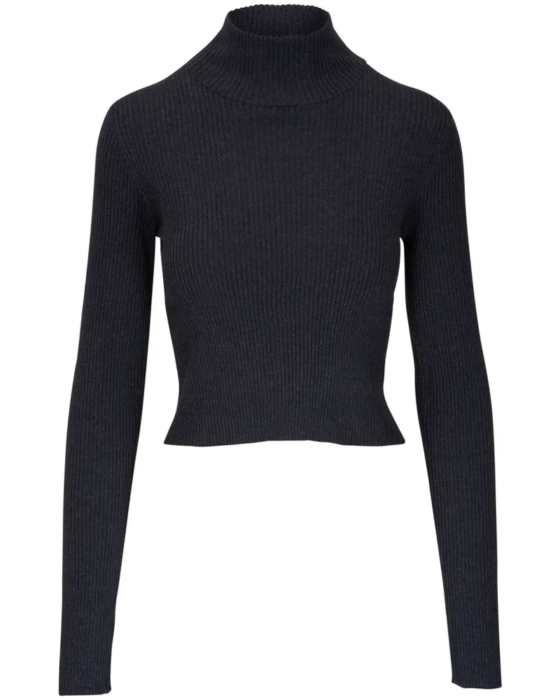 Brunello Cucinelli Geripptes Stricktop - Blau Blau