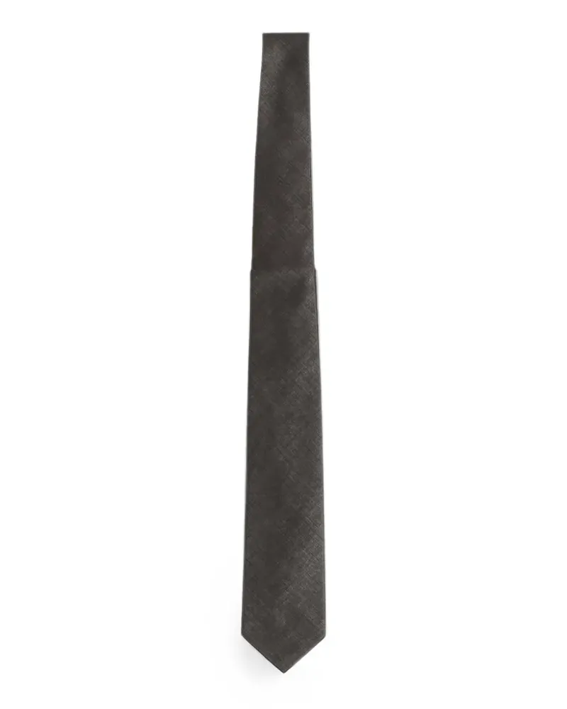 Our Legacy semi-sheer voile tie - Schwarz Schwarz