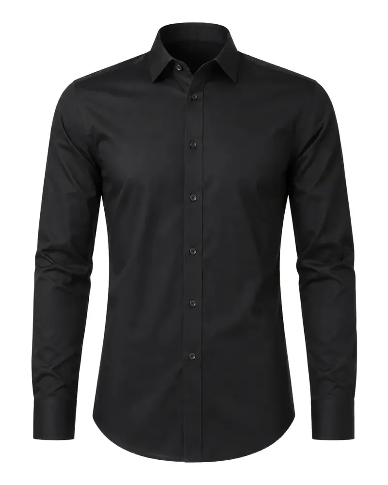 Dolce & Gabbana Langärmeliges Hemd - Schwarz Schwarz