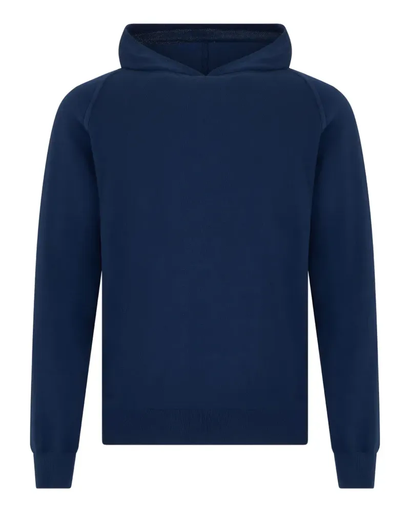 Fedeli raglan-sleeve cotton hoodie - Blau Blau