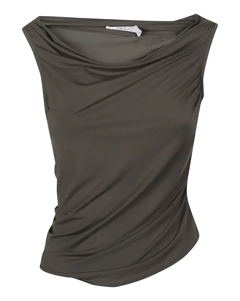 IRO draped sleeveless top - Grau Grau