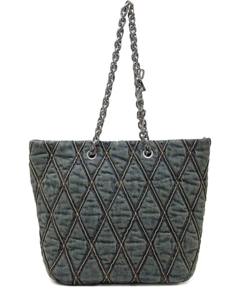 Diesel Gesteppter Charm-D Tote Bag - Blau Blau