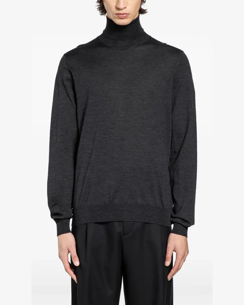 LARDINI Pullover mit Rollkragen - Schwarz Schwarz