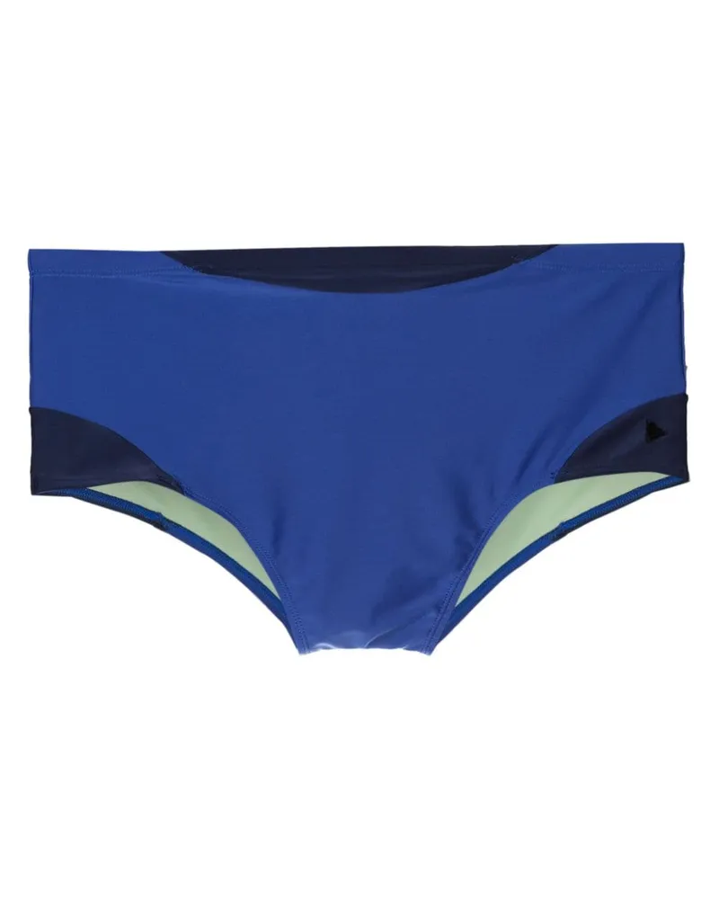 Amir Slama Badeshorts in Colour-Block-Optik - Blau Blau