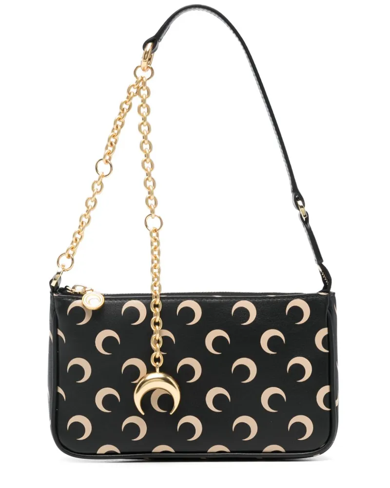Marine Serre Core Schultertasche - Schwarz Schwarz