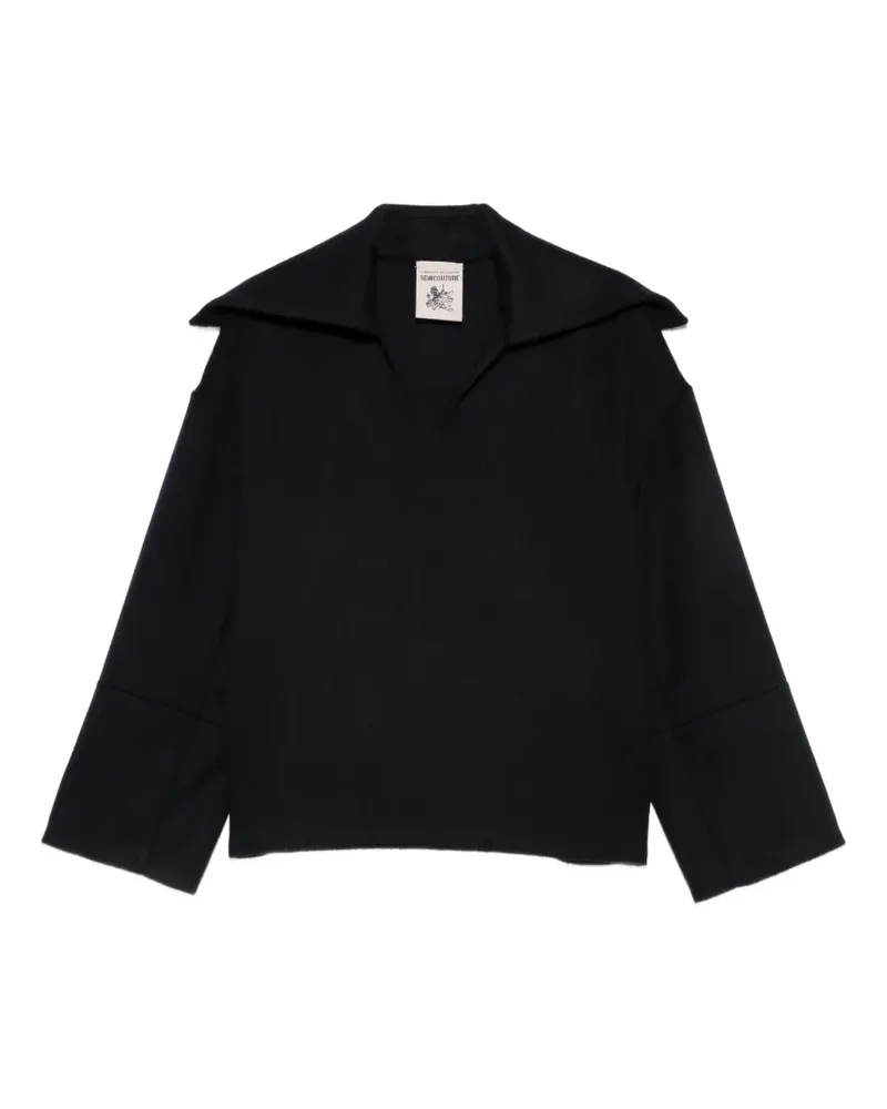 Semicouture Langärmeliger Pullover - Blau Blau