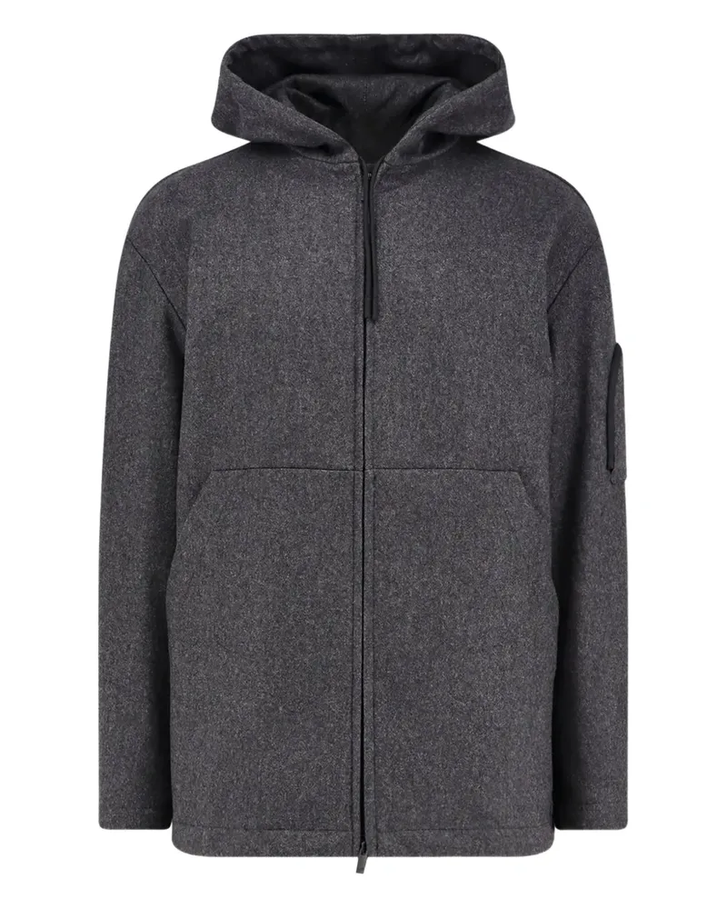 Hevò Grottaverde hooded coat - Grau Grau