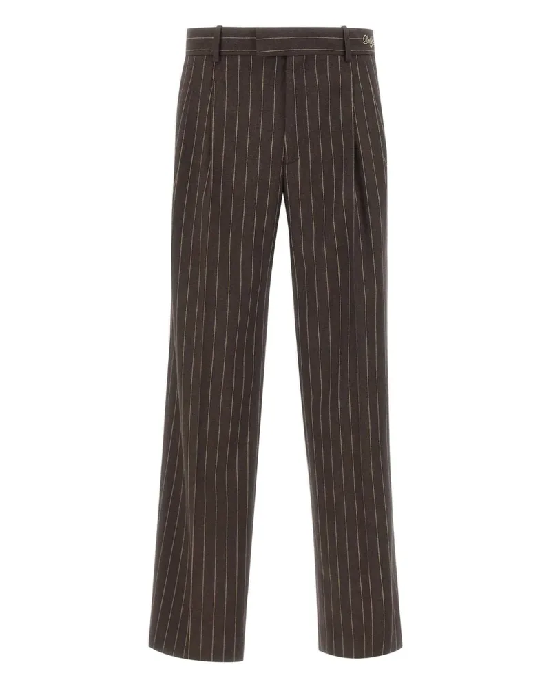 Drôle de Monsieur Bundfaltenhose mit Nadelstreifen - Braun Braun