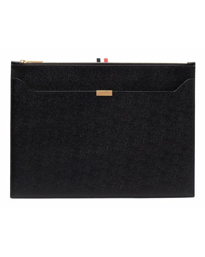 Thom Browne Mittelgroße Clutch Schwarz