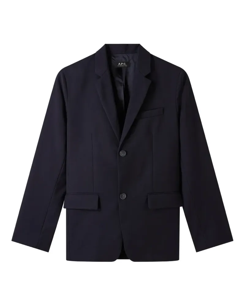 A.P.C. Einreihige Harry Jacke - Blau Blau