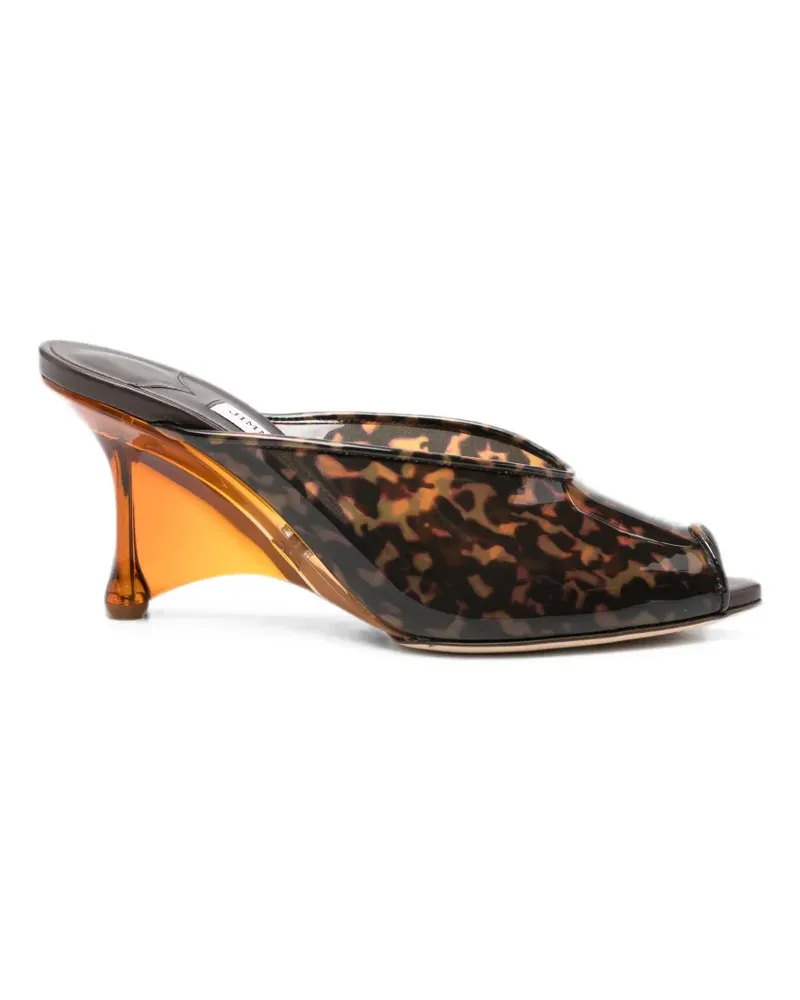 Jimmy Choo Glace tortoiseshell-effect mules - Braun Braun