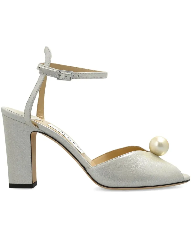 Jimmy Choo Sacaria Sandalen 85mm - Weiß Weiß