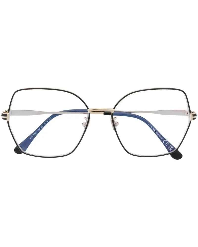 Tom Ford Brille im Butterfly-Design - Gold Gold