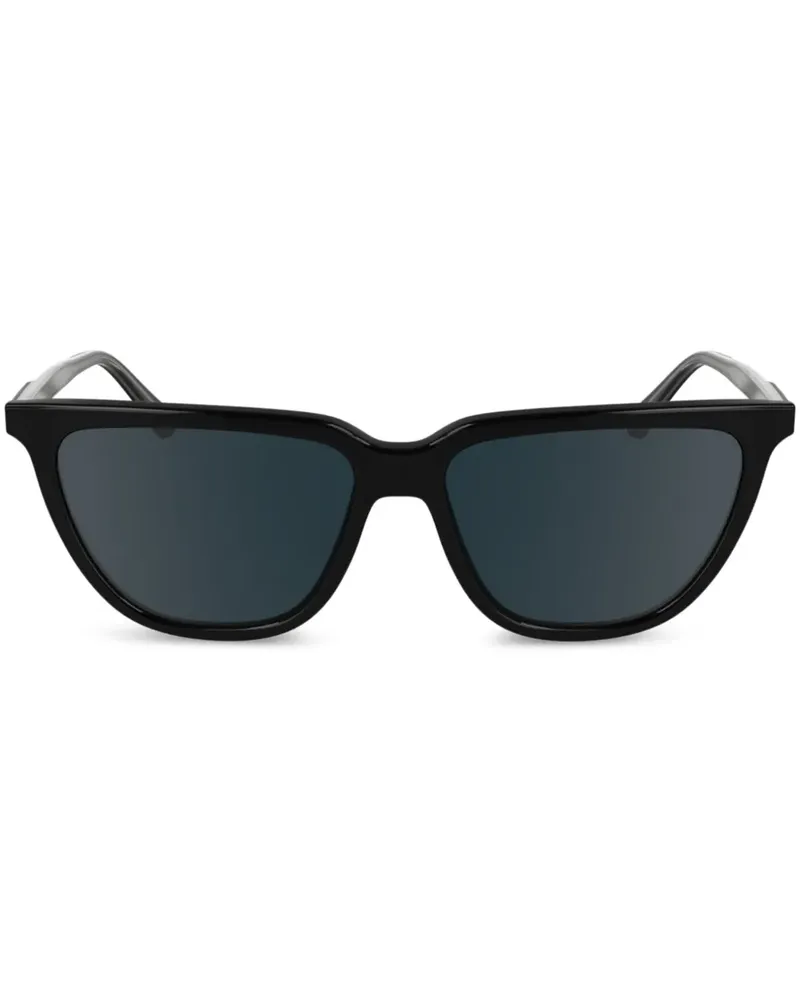 Calvin Klein Sonnenbrille mit Logo-Print - Schwarz Schwarz