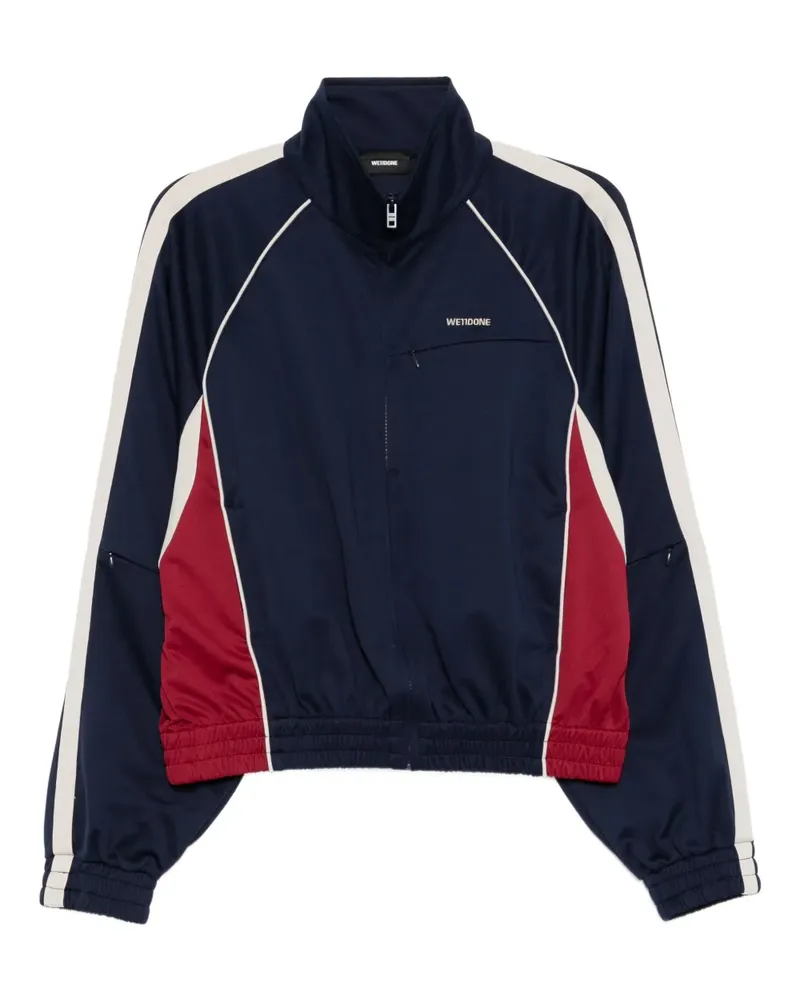 WE 11 DONE Sportjacke mit Kontrastdetails - Blau Blau