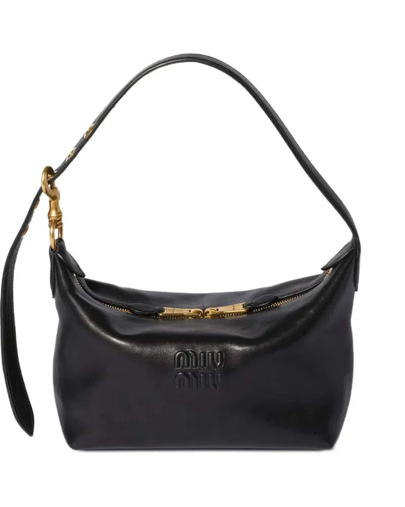 Miu Miu Spirit Tasche aus Nappaleder - Schwarz Schwarz