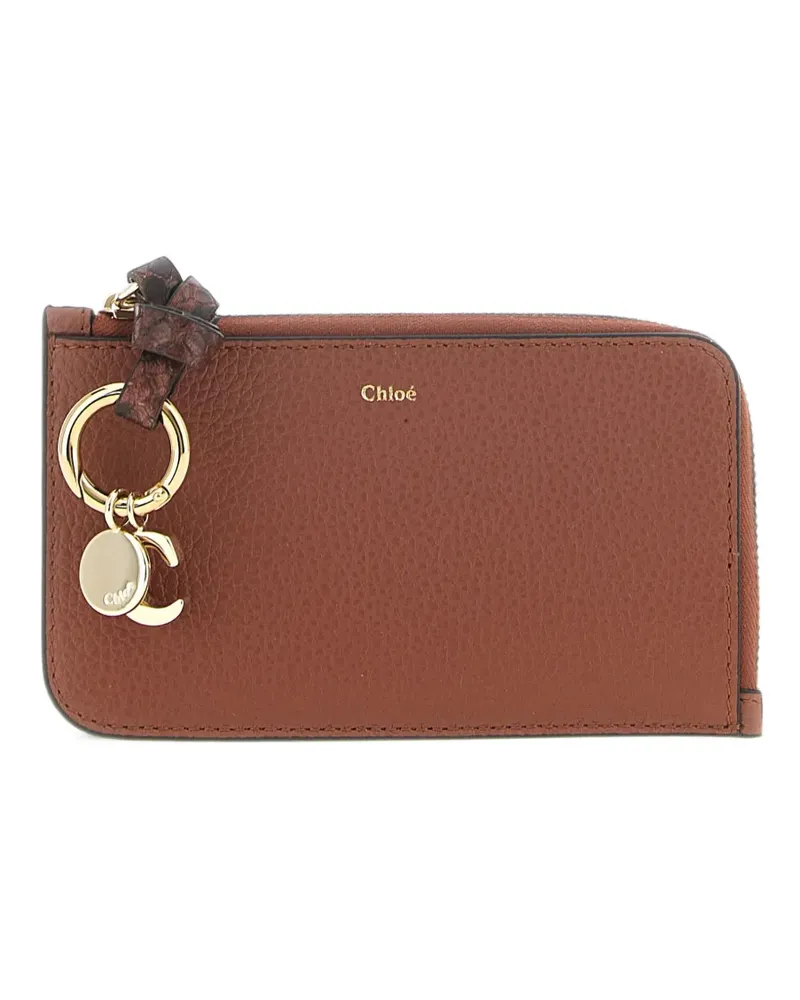 Chloé Alphabet Portemonnaie mit Logo-Stempel - Braun Braun
