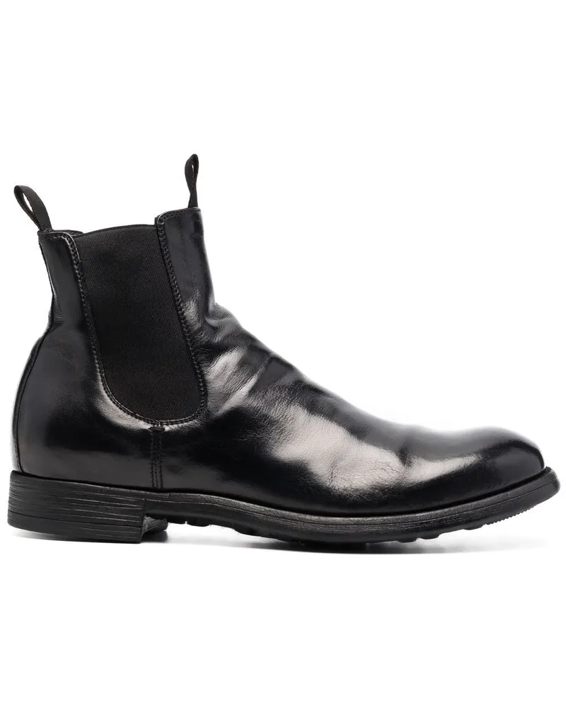Officine Creative Italia Chronic Stiefel mit Glanzoptik - Schwarz Schwarz
