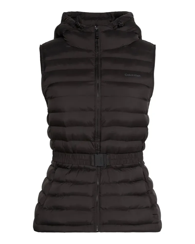 Calvin Klein hooded gilet - Schwarz Schwarz