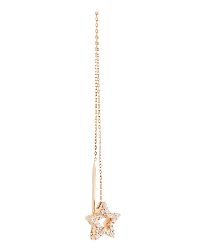 Alinka 18kt 'Stasia Thread' Rotgoldohrring mit Diamanten Gold