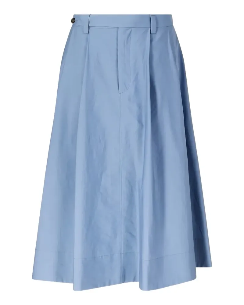 Brunello Cucinelli Midirock mit Falten - Blau Blau