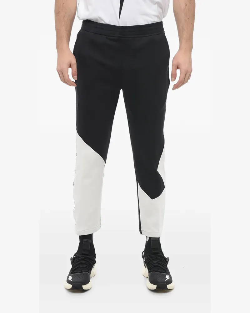Neil Barrett Modernist panelled track pants - Schwarz Schwarz