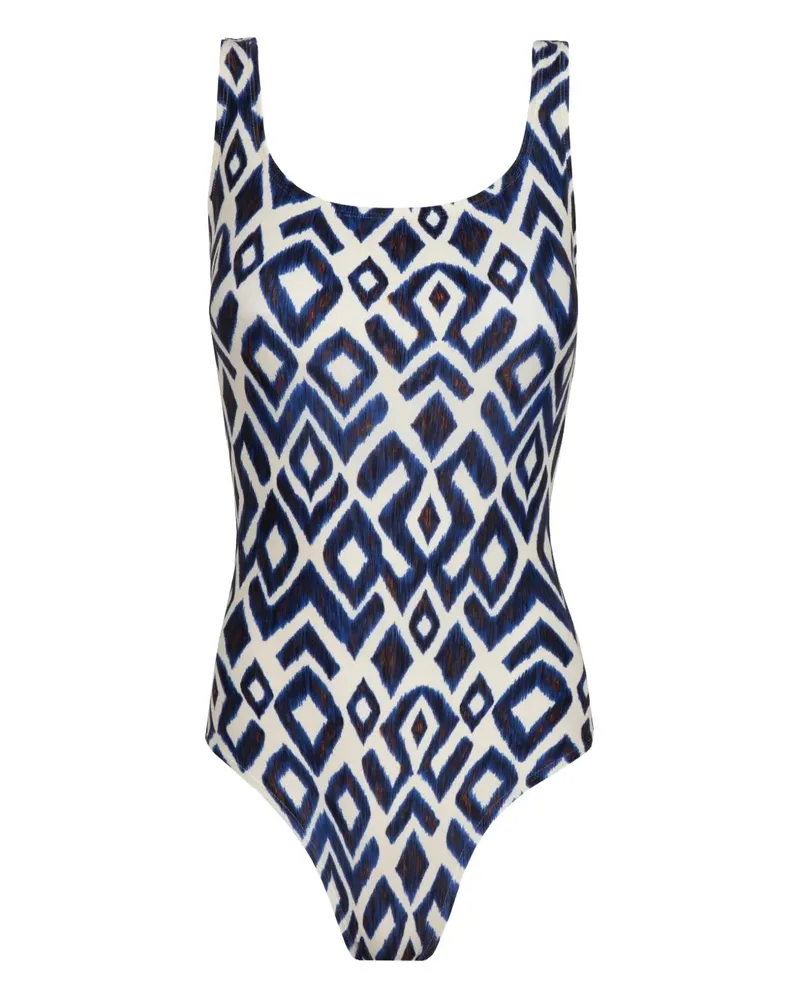 Lenny Niemeyer Badeanzug mit geometrischem Print - Weiß Weiß