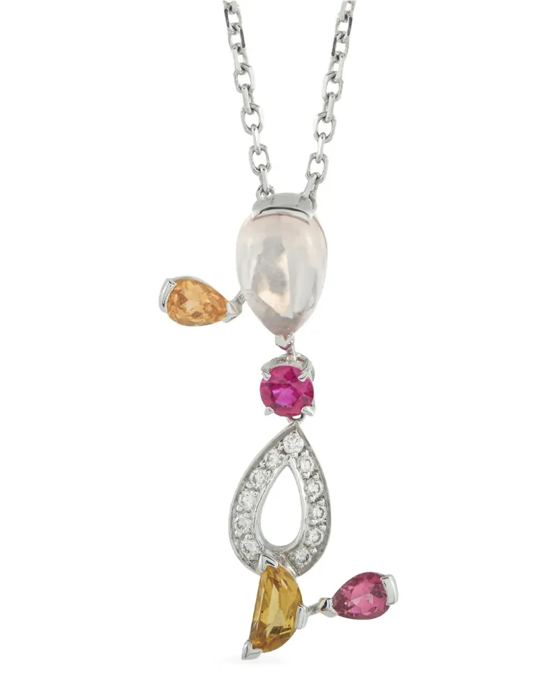 Cartier multi-stone necklace - Silber Silber