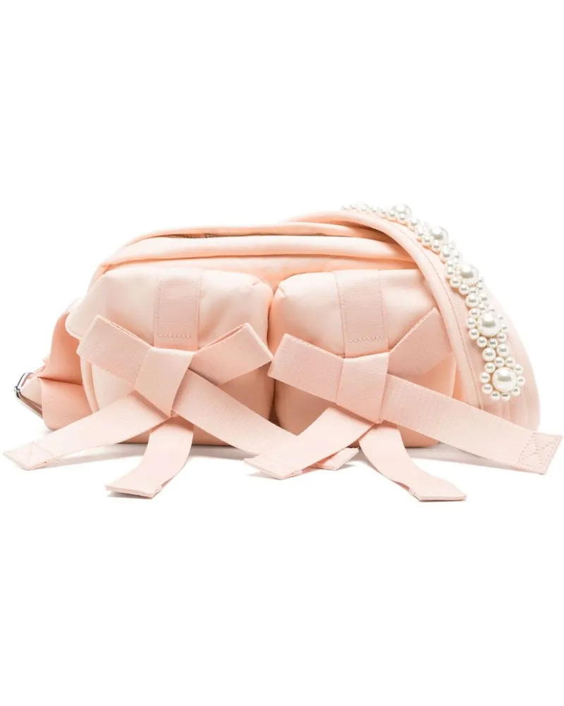 Simone Rocha Umhängetasche mit Schleife und Perlen - Rosa Rosa