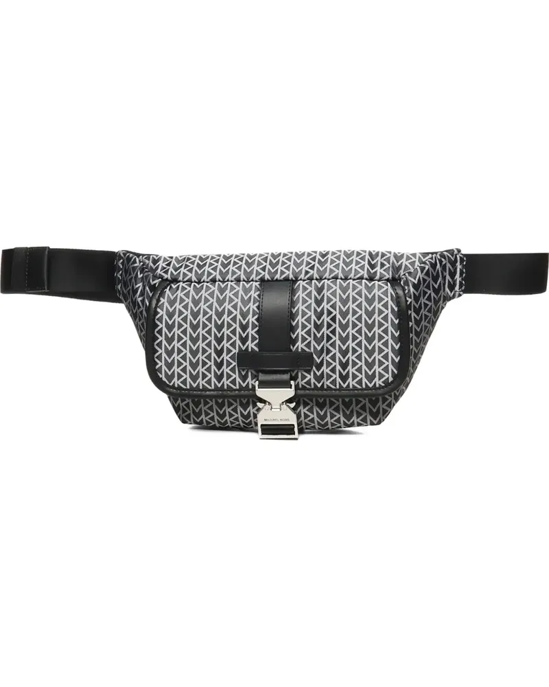 Michael Kors Gürteltasche mit Monogrammmuster - Schwarz Schwarz