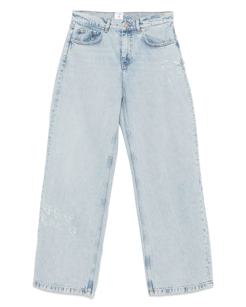 Casablanca Paris Graffiti Jeans - Blau Blau