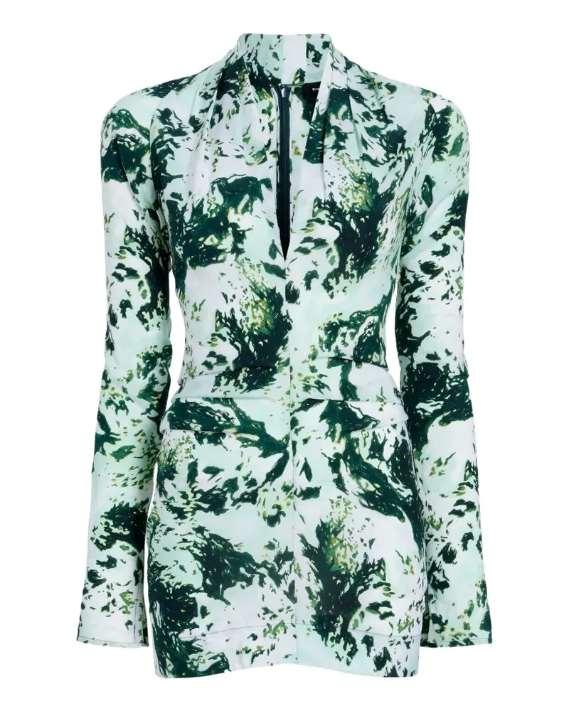 Proenza Schouler Adela Bluse mit Print - Grün Grün