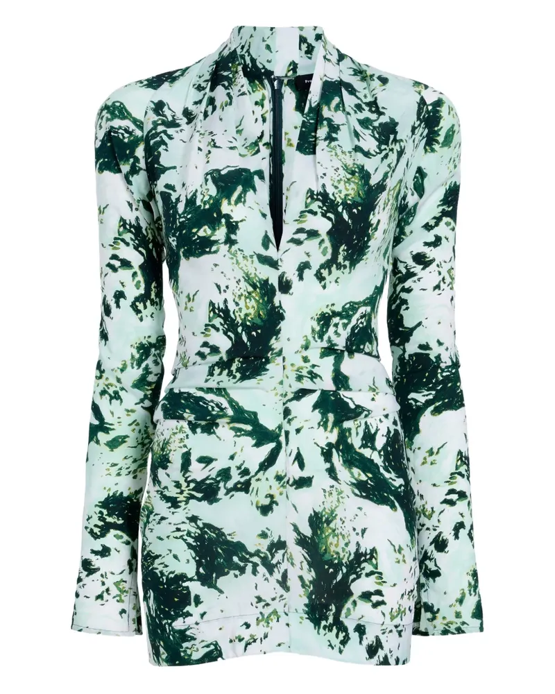 Proenza Schouler Adela printed blouse - Grün Grün