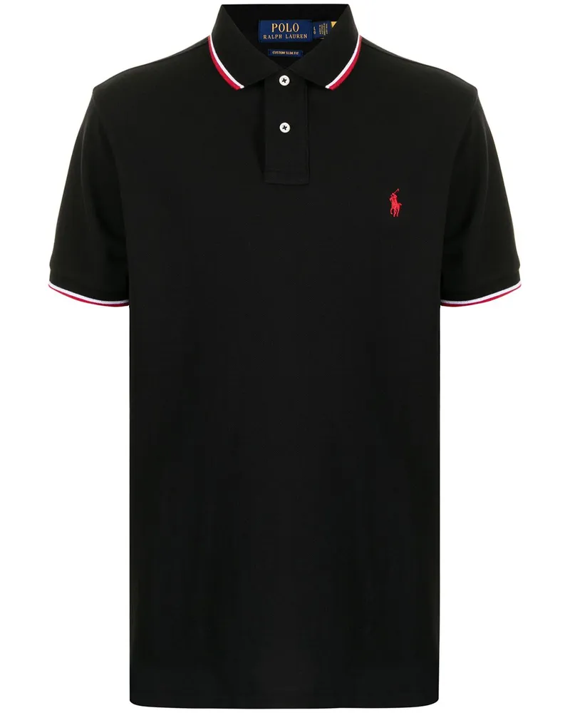 Ralph Lauren Poloshirt mit Logo-Stickerei - Schwarz Schwarz