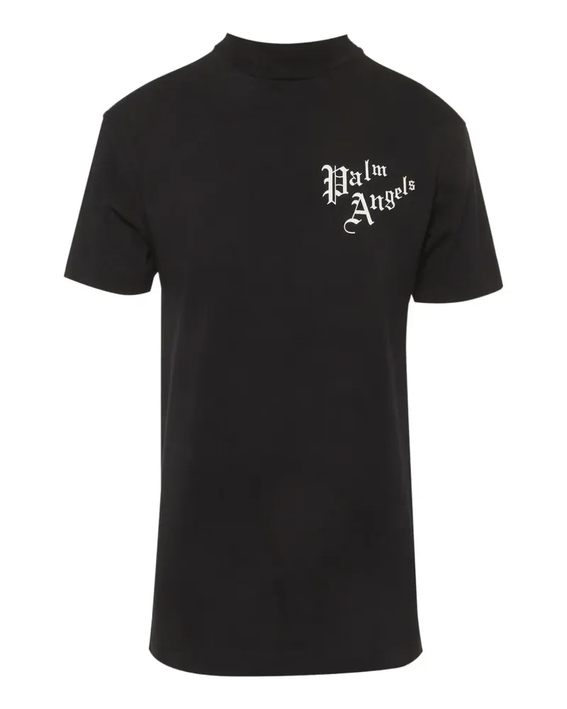 Palm Angels logo-print cotton T-shirt - Schwarz Schwarz