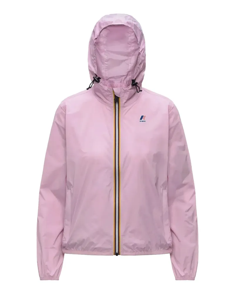K-Way Le Vrai 4.0 Kapuzenjacke mit Logo - Rosa Rosa