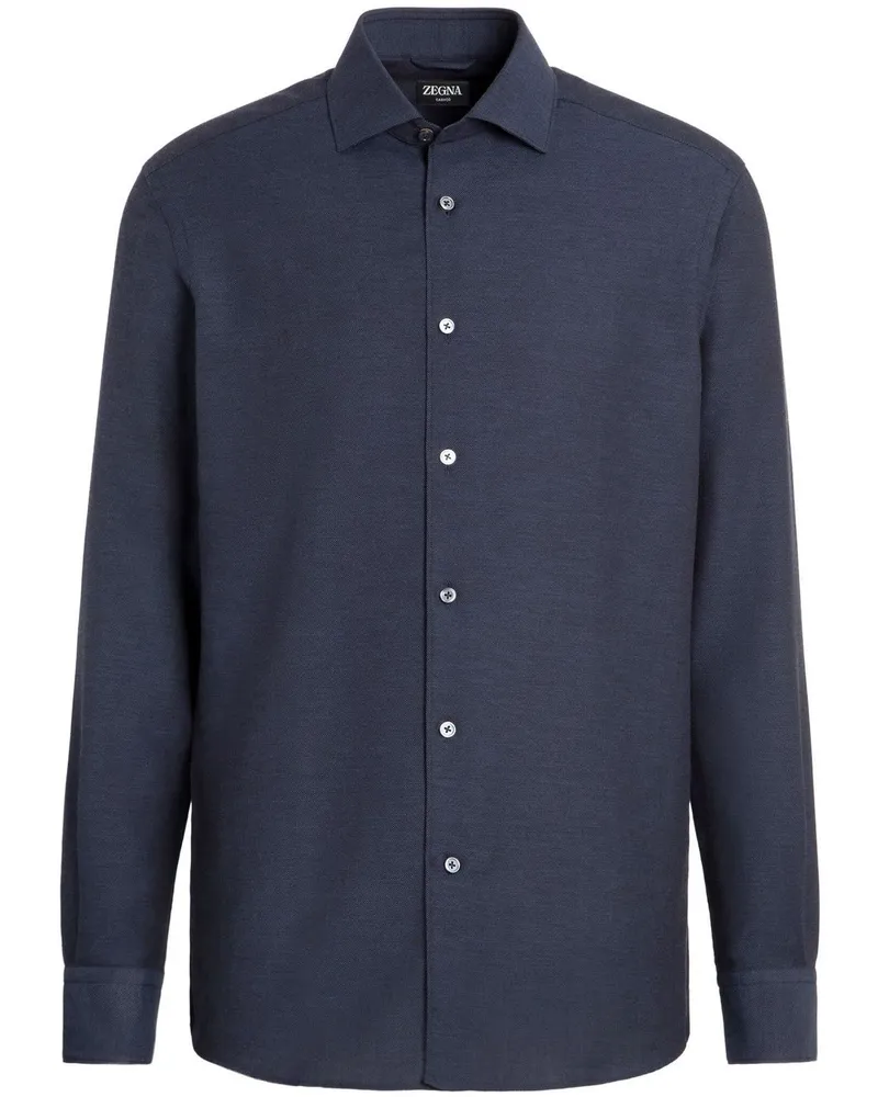 Ermenegildo Zegna Klassisches Hemd - Blau Blau