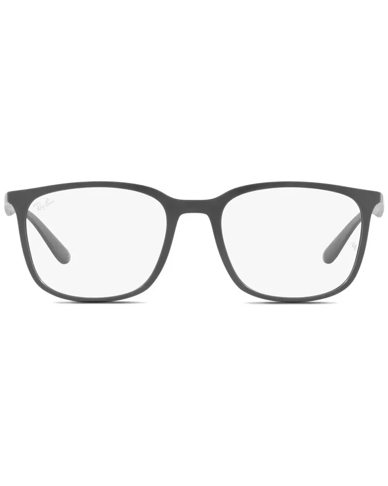 Ray Ban Brille mit eckigem Gestell - Grau Grau
