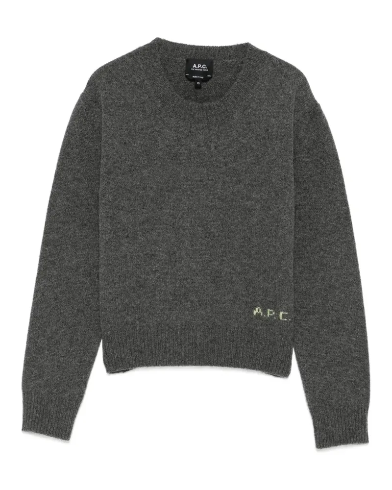 A.P.C. Pullover mit rundem Ausschnitt - Grau Grau