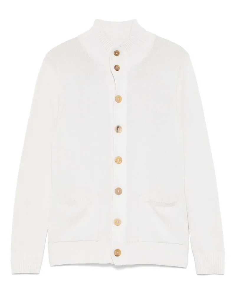 Malo Cardigan aus Baumwolle - Grau Grau