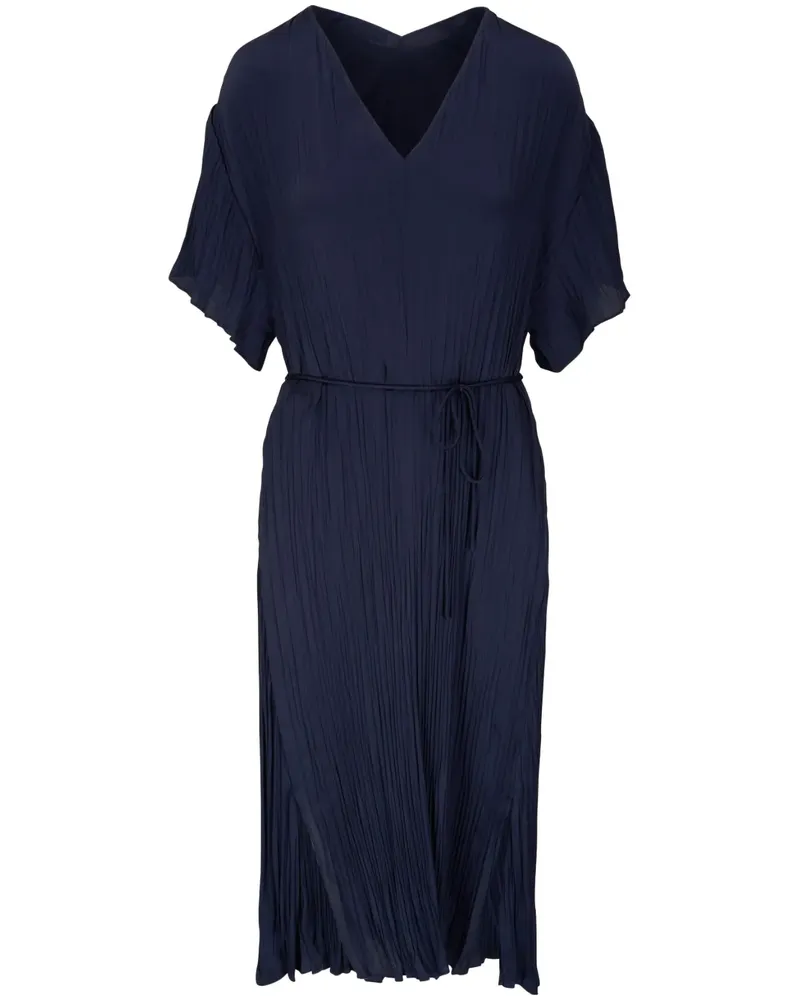 Vince Kleid mit V-Ausschnitt - Blau Blau