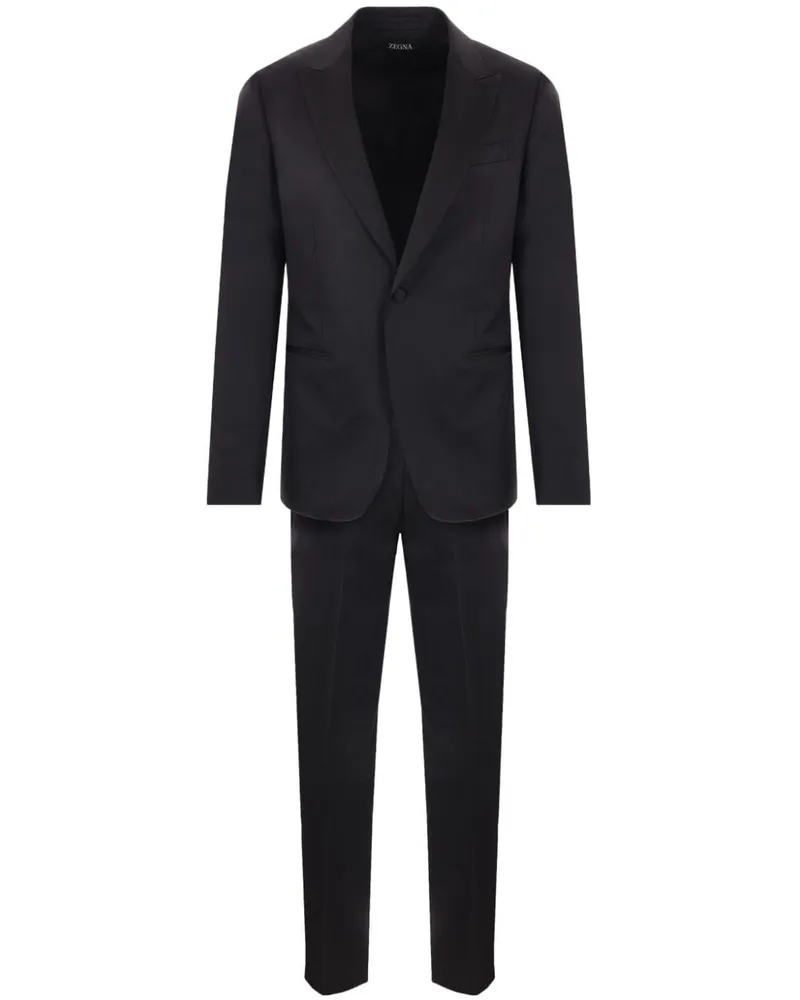 Ermenegildo Zegna Einreihiger Anzug - Schwarz Schwarz