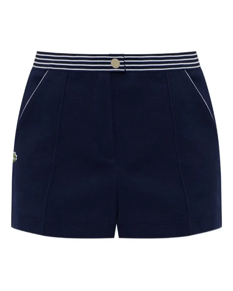 Lacoste striped-edge shorts - Blau Blau