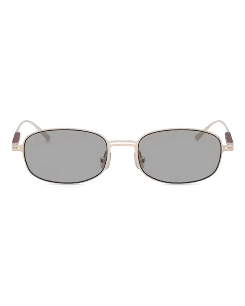 Brunello Cucinelli Carlito B Sonnenbrille mit ovalem Gestell - Rosa Rosa