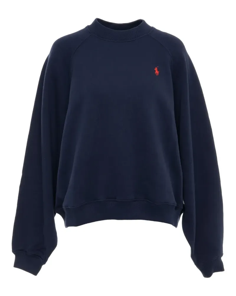 Ralph Lauren Sweatshirt mit Polo Pony - Blau Blau